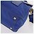 PRADA Handtasche Leder Canvas 2way Blau Gold - Ansicht 16