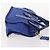PRADA Handtasche Leder Canvas 2way Blau Gold - Ansicht 3