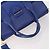 PRADA Handtasche Leder Canvas 2way Blau Gold - Ansicht 6