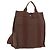 Hermès HERMES Her Line Sac A Dos Backpack Canvas Brown Silver