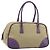 PRADA Bolso de mano Canvas Beige Silver