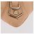 BALENCIAGA Metallic Edge Classic Envelope Bag Leather Pale Orange - vista 7