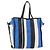 BALENCIAGA Bazaar Shopper M Tote Bag Leather Blue Silver 443097