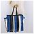 BALENCIAGA Bazaar Shopper M Tote Bag Leather Blue Silver 443097 - vista 24