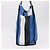 BALENCIAGA Bazaar Shopper M Tote Bag Leather Blue Silver 443097 - vista 4