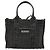 BALENCIAGA Hand Bag Denim 2way Black Silver 671402 - vista 13