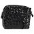 BOTTEGA VENETA INTRECCIATO Schultertasche Lackleder Schwarz