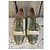Bally Suisse Scarpe Richelieu Vania in Pelle e Tela Verde Cachi - vista 3