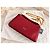 Borsa a tracolla Prada in pelle rossa con catena Tumulte Rosso - vista 4