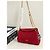 Borsa a tracolla Prada in pelle rossa con catena Tumulte Rosso - vista 5