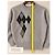 Gucci grauer Kaschmirpullover mit Rautenmuster - Ansicht 9