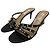 Valentino Garavani Mules Rockstud Pelle Nera Taglia 37 Nero Silver hardware
