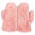Furla Handschuhe aus rosa Leder und Nerzfell - Ansicht 2