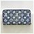 Louis Vuitton langes Portemonnaie aus Monogram Jacquard Denim Blau - Ansicht 9