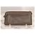 Prada grained leather zipped wallet grey - view 3