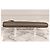 Prada grained leather zipped wallet grey - view 7