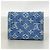 Portafoglio Louis Vuitton tri-fold in denim blu - vista 7
