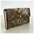 Louis Vuitton Monogram Dentelle Portefeuille Sarah Long Wallet M95390 Castaño Plata - vista 2