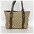 Borsa tote Gucci in tela GG beige - vista 11