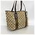 Borsa tote Gucci in tela GG beige - vista 2