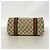 Borsa tote Gucci in tela GG beige - vista 3