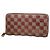 Louis Vuitton Damier Paillette Zippy Wallet Red