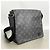 Borsa a tracolla Louis Vuitton Monogram Eclipse District PM Nero - vista 2