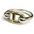 Hermès Hermes Vintage Chaine d'Ancre Ring Silvery Golden