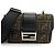 Fendi Canvas Leather Zucca Pattern Baguette Double Shoulder Bag Brown Black
