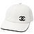 Cappellino da baseball in cotone da donna Chanel Bianco