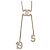 Collana Chanel Gold Rhinestone D'oro - vista 2