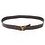 Cintura in pelle da uomo Louis Vuitton Utah Marrone scuro - vista 3