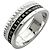 Anillo Boucheron Quatre Black Band Negro Blanco