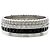 Anillo Boucheron Quatre Black Band Negro Blanco - vista 3