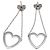 Autre Marque Pendientes de botón Tiffany & Co. 750WG Sentimental Heart - vista 3