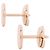 Hermès Boucles d'oreilles Hermes Ex-Libris TPM en or rose 18K - vue 2
