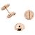 Hermès Boucles d'oreilles Hermes Ex-Libris TPM en or rose 18K - vue 3
