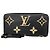 Portafoglio Zippy Louis Vuitton Monogram Empreinte Bicolor Nero Beige