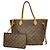Saco Tote Louis Vuitton Monogram Neverfull MM Marrom