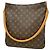 Sac à épaule Louis Vuitton Monogram Looping GM Marron