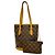 Louis Vuitton Monogram Bucket PM Tote Bag Brown