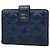 Portafoglio Chanel Matelassé in pelle di agnello blu navy