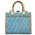 Bolso Tote Fendi Sunshine de denim Castaño Azul - vista 13