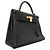 Hermès Hermes Kelly 32 Togo Black Handtasche Schwarz - Ansicht 2