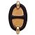 Hermès Orecchini a bottone Hermes Mini Maillon Nero D'oro - vista 4