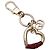 Portachiavi Gucci Petite Marmont Bamboo Heart Rosso D'oro - vista 3