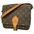 Louis Vuitton Monogram Cartouchiere MM Schultertasche Braun