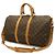 Louis Vuitton Monogram Keepall Bandoulière 45 Marrone Bianco Monogramma - vista 3