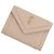 Tarjetero de piel de cordero Yves Saint Laurent Beige