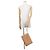 Borsa a pochette in pelle Yves Saint Laurent Rive Gauche Beige - vista 5